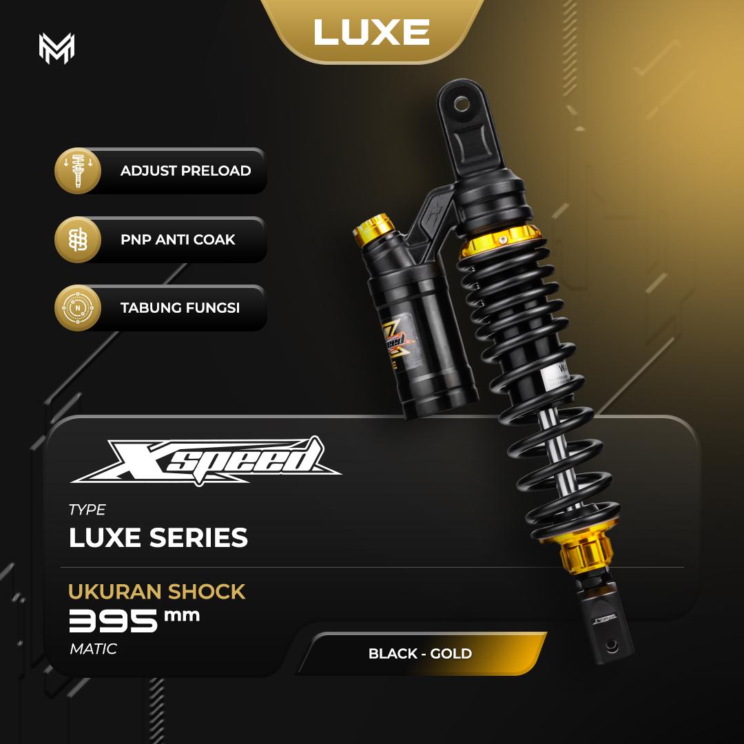 365mm-395mm, SHOCKBREAKER Type: LUXE SERIES: PCX 150,all new PCX 150, all new PCX 160,ADV 150,all new ADV 160,X MAX 250,X MAX 300 Shock Tabung Foto Gas Motor Kendaraan Motorcycle